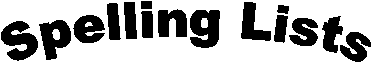 Spelling Lists